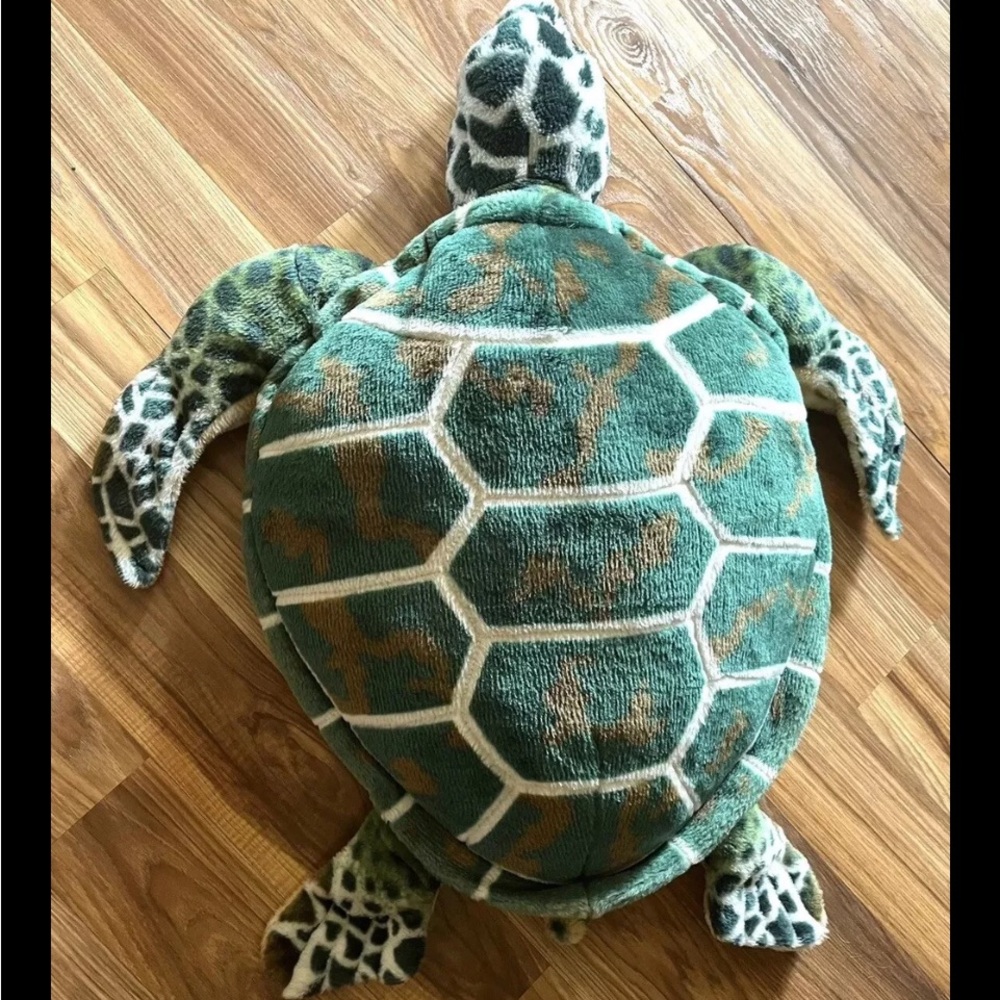 Giant 30" Sea Turtle, Melissa & Doug Plush, Stuffed Pillow Animal Lifelike Toy